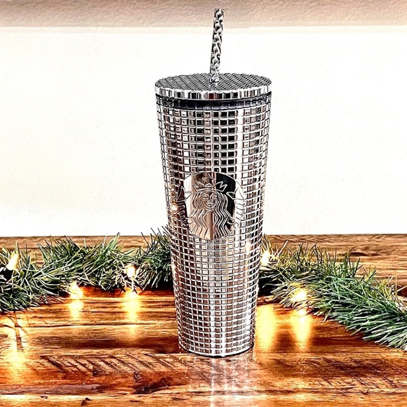 Starbucks Other - NWT Starbucks Silver Disco Ball Venti Tumbler (24oz)